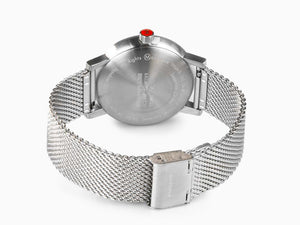 Mondaine SBB Evo Quartz Uhr, Weiss, 43 mm MSE.43110.SJ