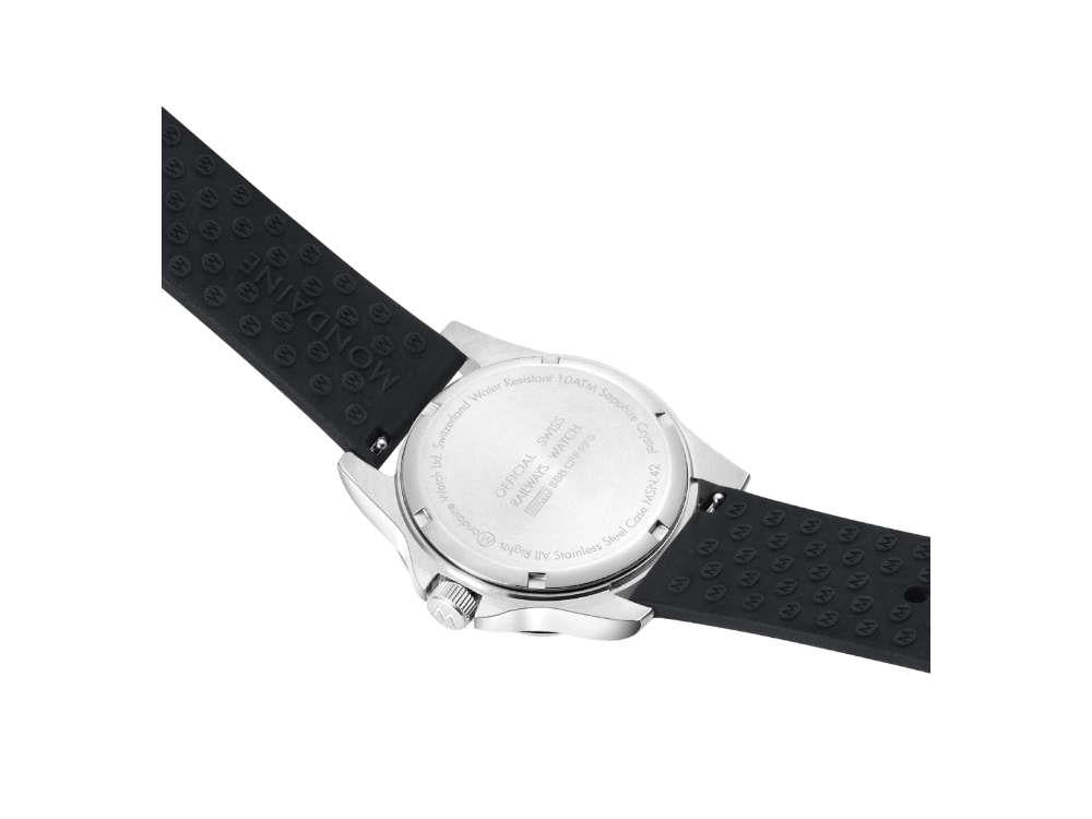 Mondaine Numeri Quartz Uhr, Weiss, 42 mm, MSN.4211B.RB