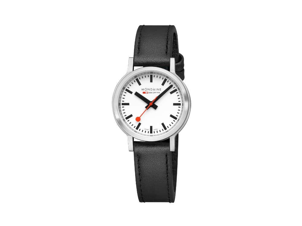 Mondaine SBB Stop2go Quartz Uhr, Weiss, 34 mm, 3 atm, MST.3401B.LBV.SET