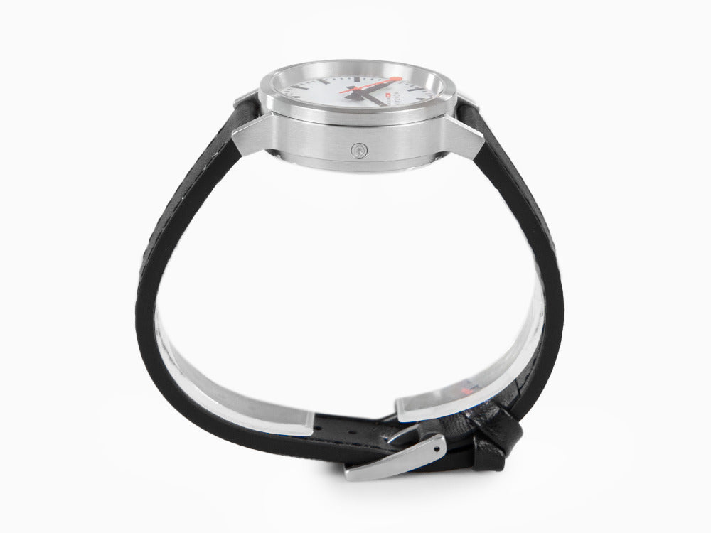 Mondaine SBB Stop2go Quartz Uhr, Weiss, 34 mm, 3 atm, MST.3401B.LBV.SET