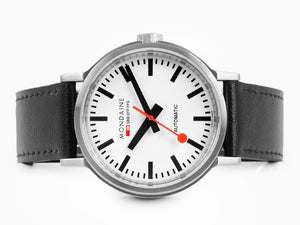Mondaine Classic Original Automatik Uhr, Weiss, 41 mm, MST.4161B.LB