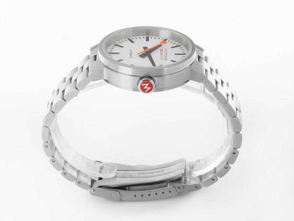 Mondaine Classic Original Automatik Uhr, Weiss, 41 mm, MST.4161B.SJ