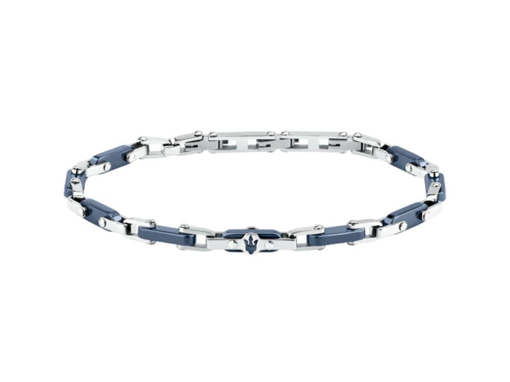 Maserati Gioielli Ceramic Armband, Edelstahl, Blau, JM226ATZ76