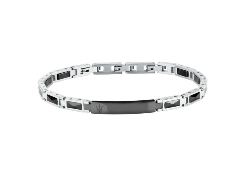 Maserati Gioielli Ceramic Armband, Stahl, Schwarz, JM226ATZ79