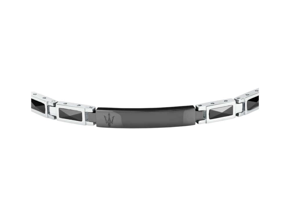 Maserati Gioielli Ceramic Armband, Stahl, Schwarz, JM226ATZ79