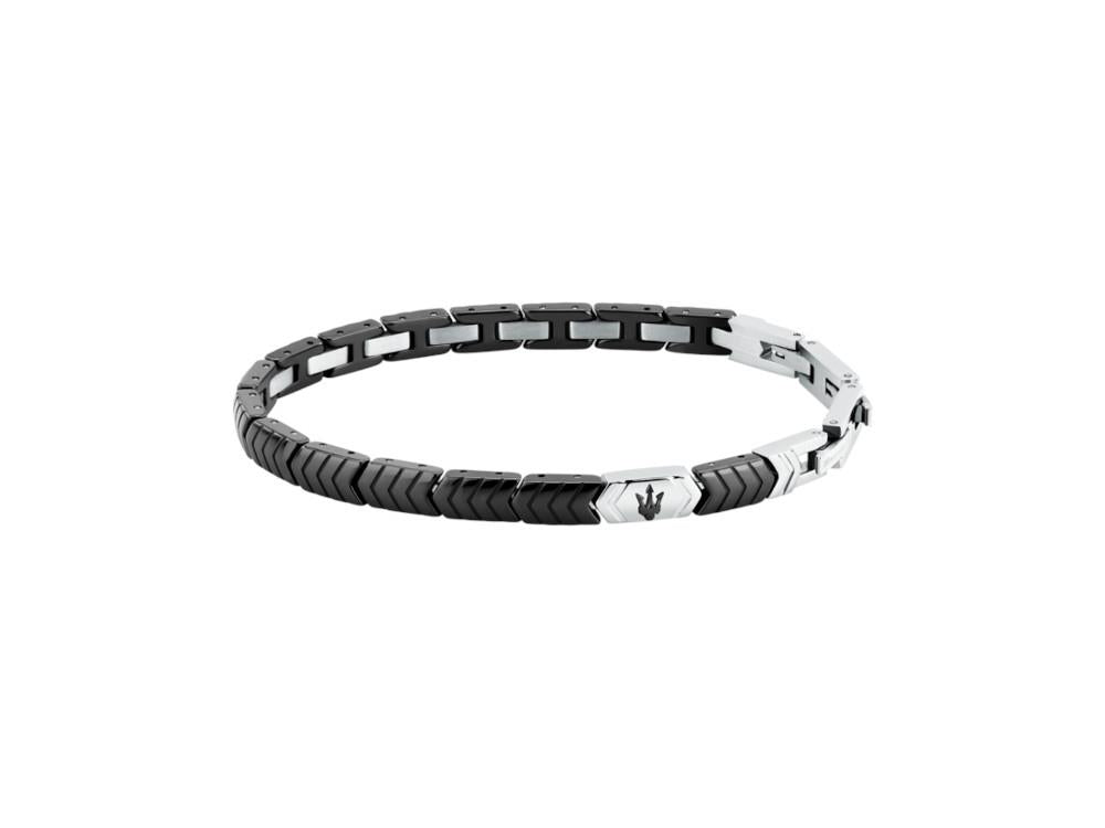 Maserati Gioielli Ceramic Armband, Stahl, Schwarz, JM226ATZ86