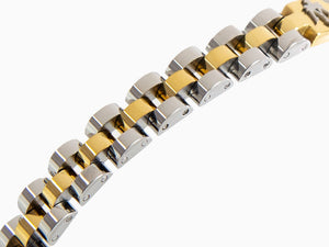 Maserati Gioielli Armband, Edelstahl, Silber und Gold, Vergoldet, JM320AST09