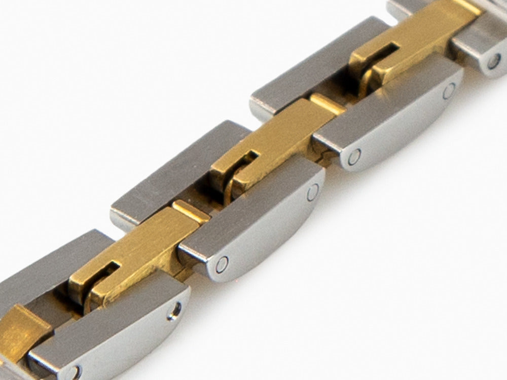 Maserati Gioielli Armband, Edelstahl, Silber und Gold, Vergoldet, JM320AST09