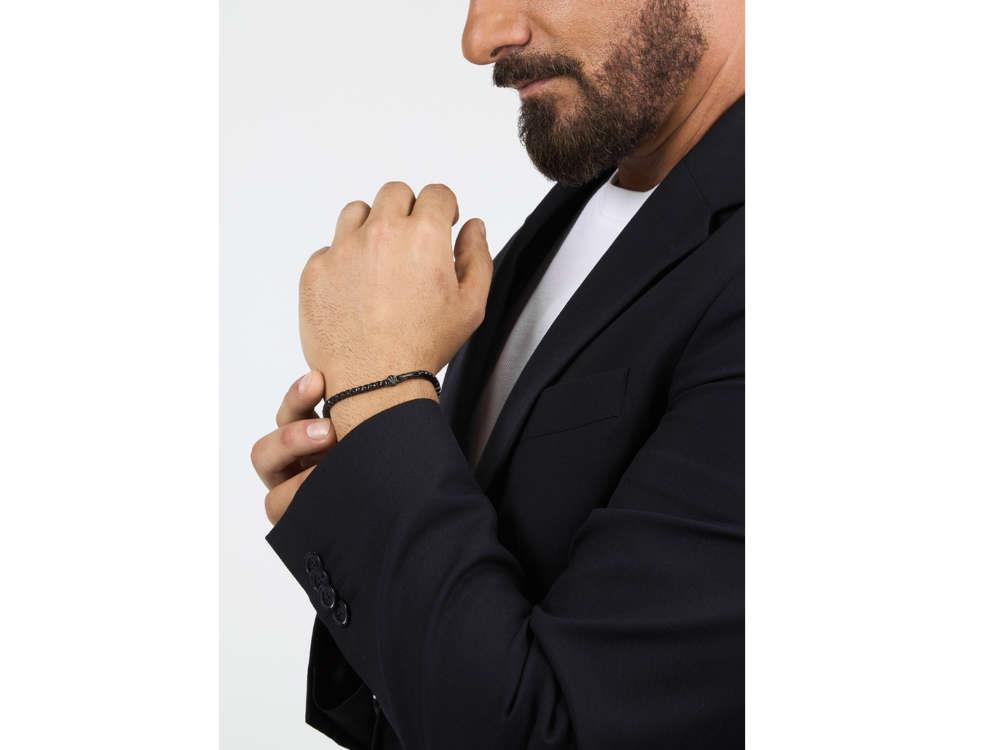 Maserati Gioielli Tennis Armband, Stahl, Gun metal, JM425AVC08