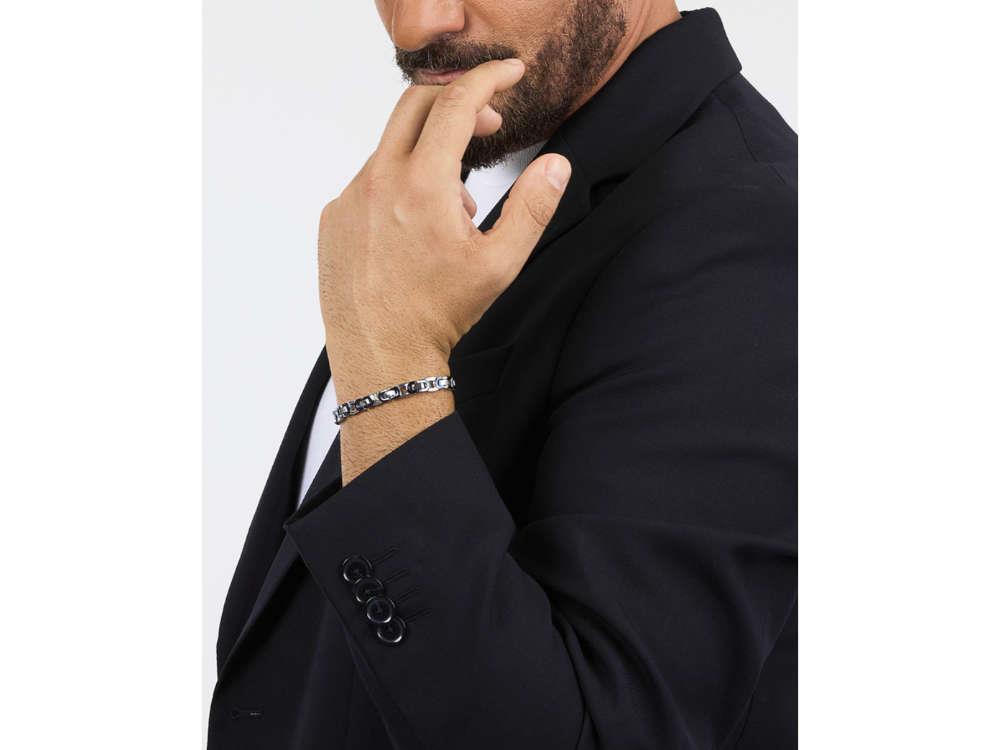 Maserati Gioielli Iconic Armband, Stahl, Blau, JM425AVD96