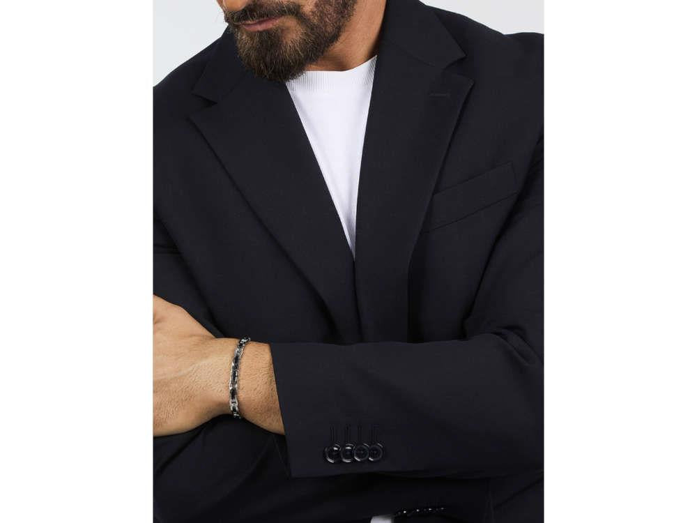 Maserati Gioielli Iconic Armband, Stahl, Schwarz, JM425AVD98