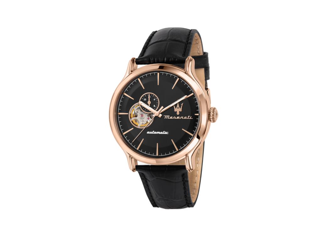 Maserati Epoca Automatik Uhr, PVD Rose Gold, Schwarz, 42 mm, R8821118009