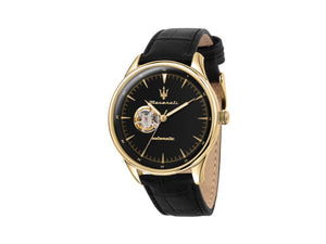 Maserati Tradizione Automatik Uhr, PVD, Schwarz, 45 mm 