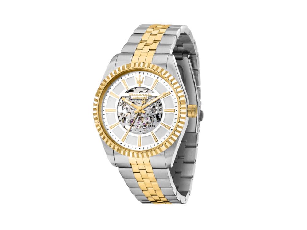 Maserati Competizione Automatik Uhr, Silber, 41 mm, Mineral Glas, R8823100006