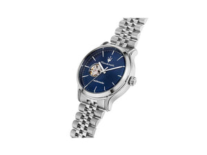 Maserati Epoca Automatik Uhr, Blau, 42 mm, Mineral Glas, R8823118009