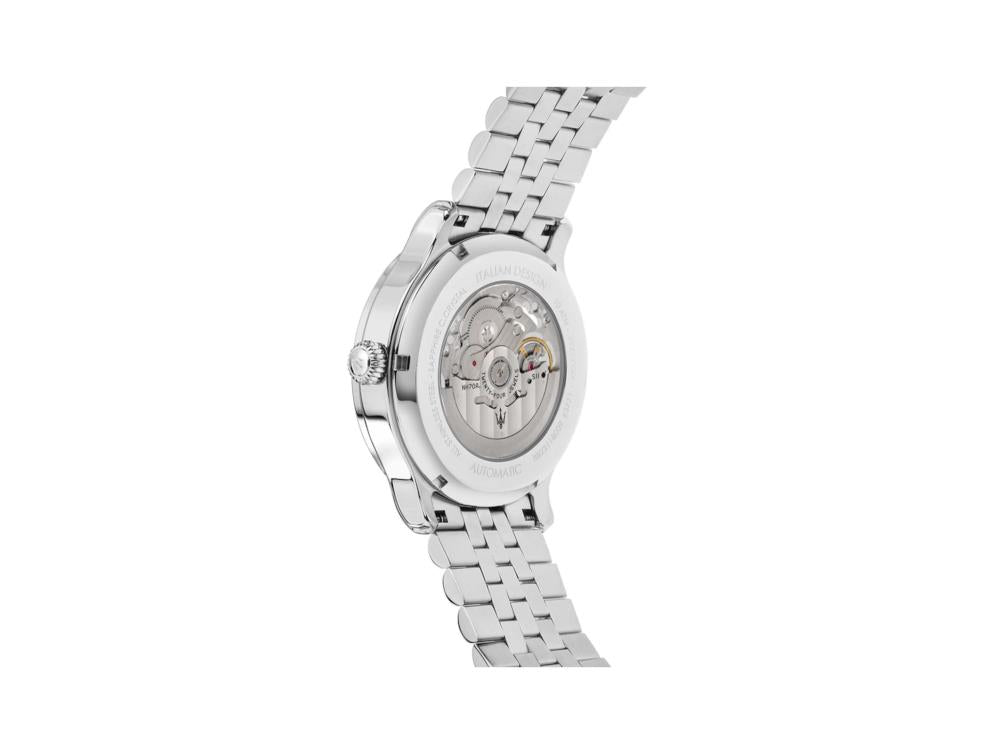 Maserati Epoca Automatik Uhr, Blau, 42 mm, Mineral Glas 