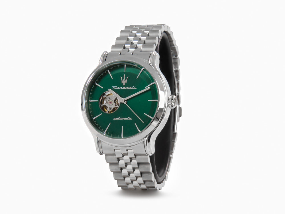 Maserati Epoca Automatik Uhr, Grün, 42 mm, Mineral Glas, R8823118010