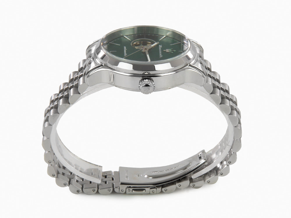 Maserati Epoca Automatik Uhr, Grün, 42 mm, Mineral Glas 