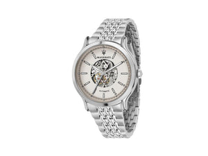Maserati Epoca Automatik Uhr, Weiss, 42 mm, Mineral Glas, R8823138001