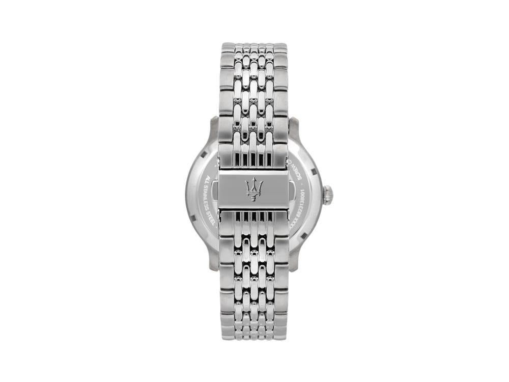 Maserati Epoca Automatik Uhr, Weiss, 42 mm, Mineral Glas, R8823138001