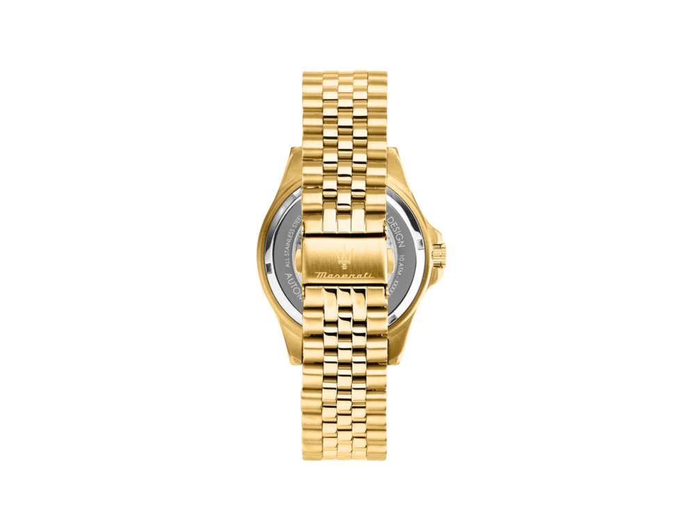 Maserati Sfida Automatik Uhr, PVD Gold, Blau, 44 mm, Spezialausgabe, R8823140017