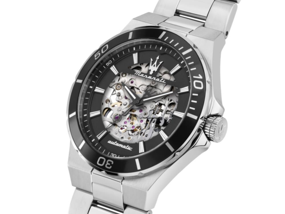 Maserati Sfida Automatik Uhr, Schwarz, 41 mm, Mineral Glas, R8823140020