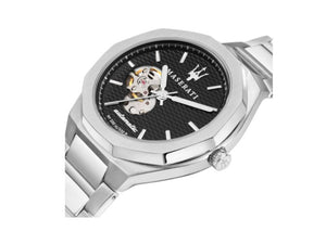Maserati Stile Quartz Uhr, Schwarz, 42 mm, Mineral Glas R8823142002
