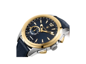 Maserati Traguardo Hybrid Quartz Uhr, PVD Gold, Blau, 45 mm, R8851112002