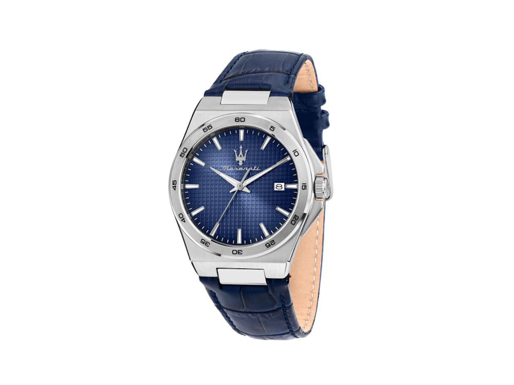 Maserati Velocitá Slim Quartz Uhr, Blau, 40 mm, R8851153002