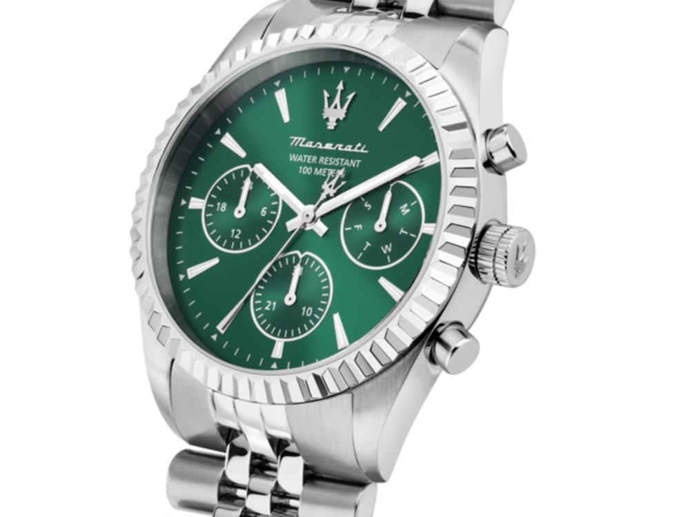 Maserati Competizione Quartz Uhr, Grün, 41 mm, Mineral Glas R8853100052