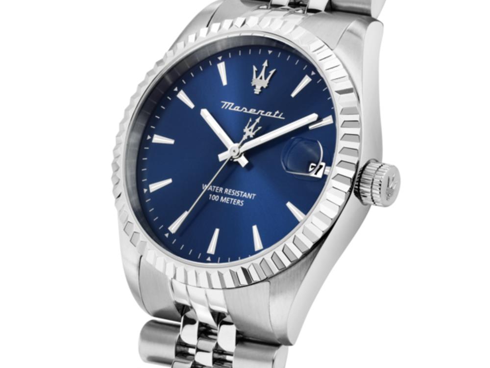 Maserati Competizione Quartz Uhr, Blau, 41 mm, Mineral Glas R8853100056