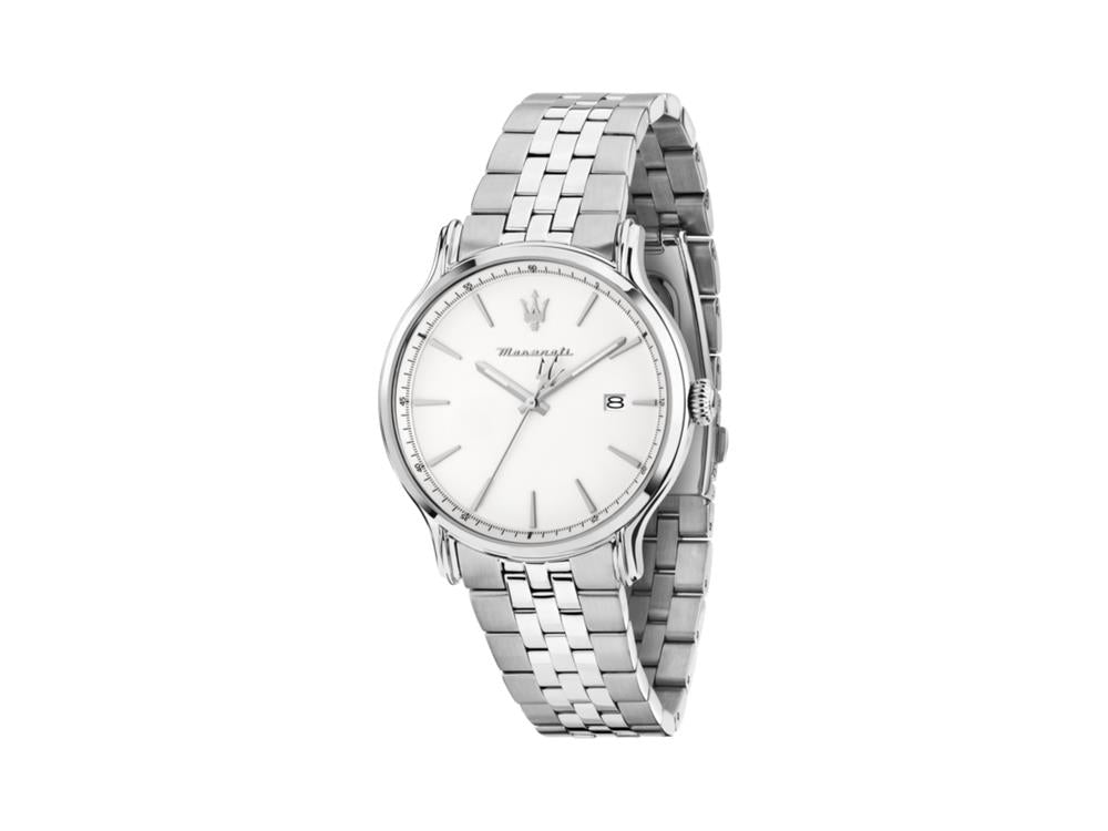 Maserati Epoca Slim Quartz Uhr, Weiss, 40 mm, Mineral Glas, R8853118032