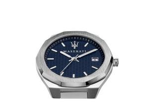 Maserati Stile Quartz Uhr, Blau, 42 mm, Mineral Glas R8853142006