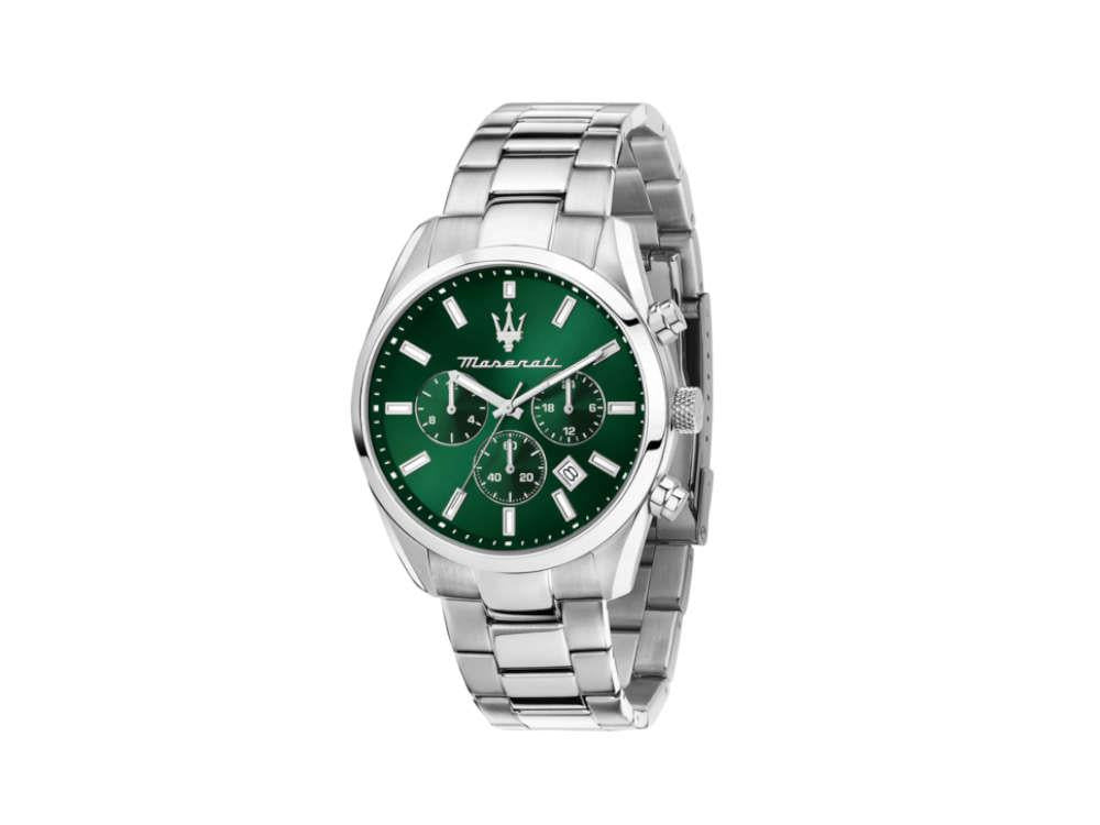 Maserati Attrazione Quartz Uhr, Grün, 43 mm, Mineral Glas, R8853151011