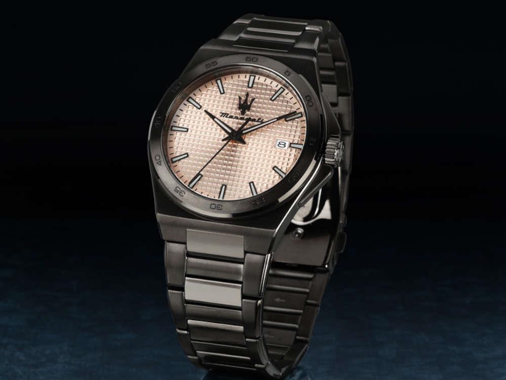 Maserati Velocitá Slim Quartz Uhr, PVD, Roségold, 40 mm, R8853153007