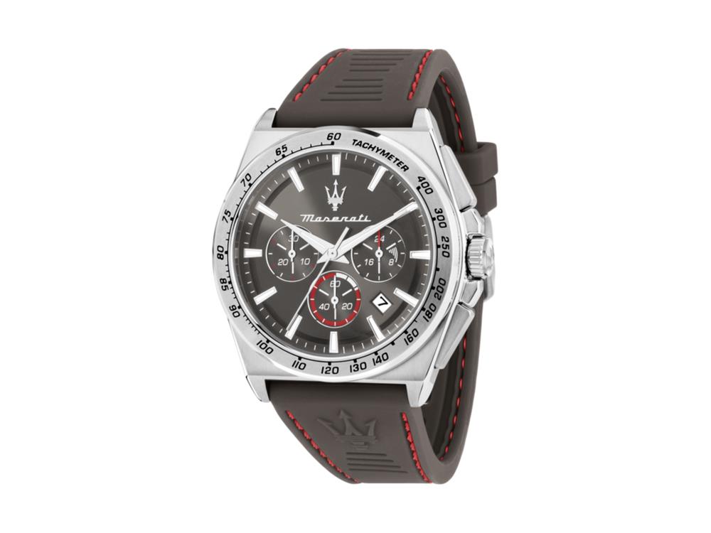 Maserati Velocitá Quartz Uhr, Grau, 43 mm, R8871606008