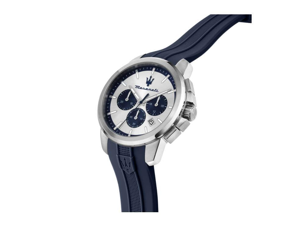 Maserati Successo Quartz Uhr, Silber, 42 mm, Mineral Glas R8871621042