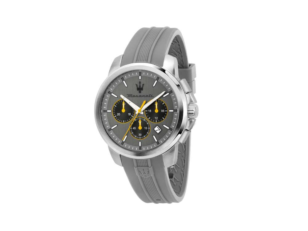 Maserati Successo Quartz Uhr, Grau, 42 mm, Mineral Glas R8871621043