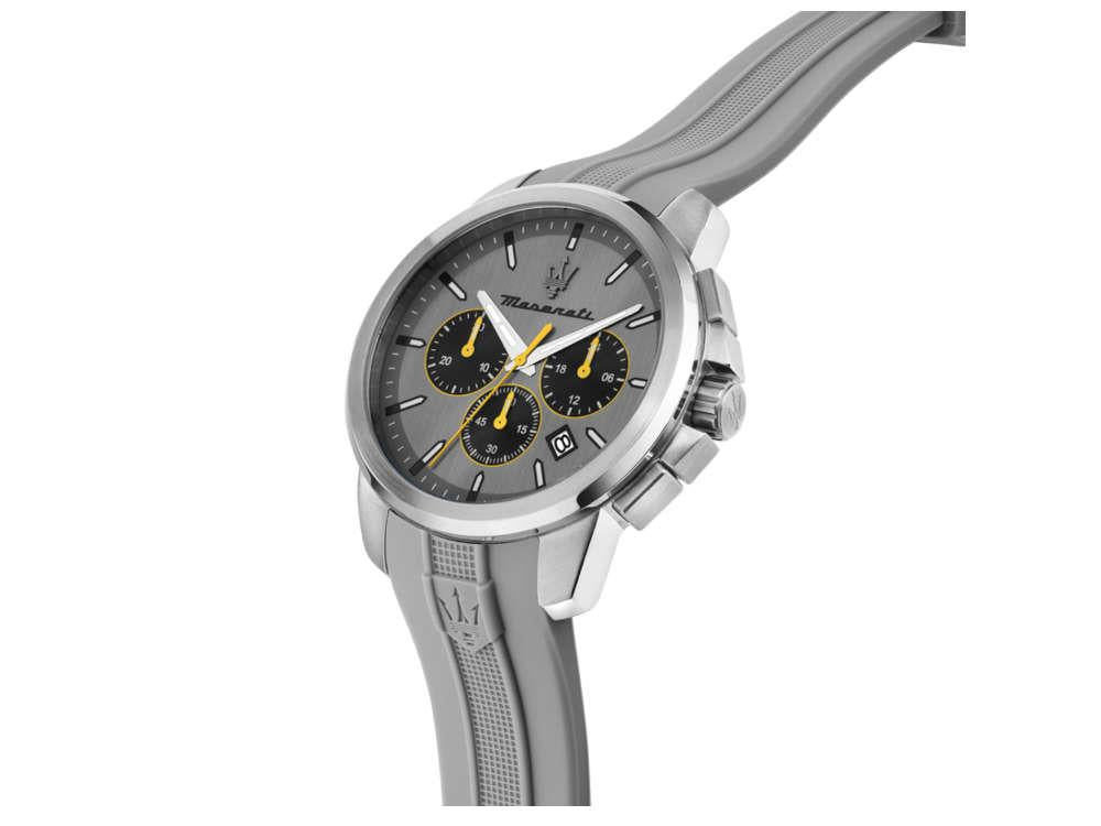 Maserati Successo Quartz Uhr, Grau, 42 mm, Mineral Glas R8871621043
