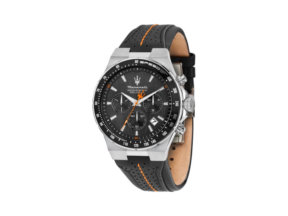 Maserati Sfida Quartz Uhr, Schwarz, 41 mm, Mineral Glas, R8871640008