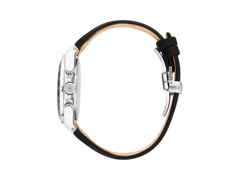 Maserati Sfida Quartz Uhr, Schwarz, 41 mm, Mineral Glas, R8871640008