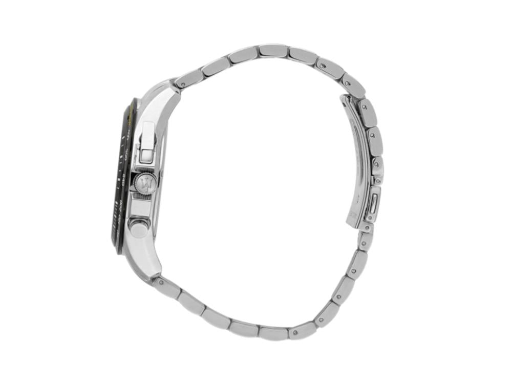 Maserati Traguardo Quartz Uhr, Schwarz, 45 mm, Mineral Glas, R8873612042