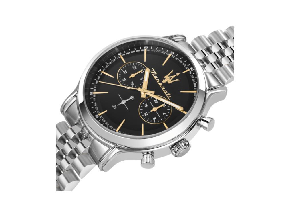 Maserati Epoca Quartz Uhr, Schwarz, 42 mm, Mineral Glas, R8873618017