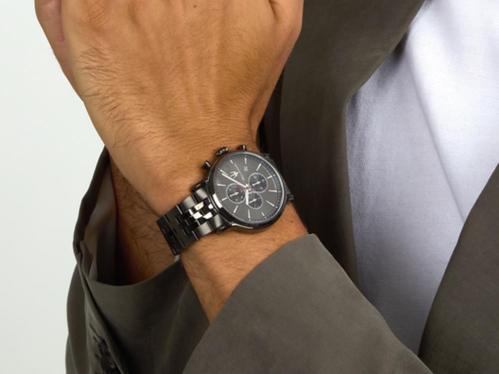 Maserati Epoca Slim Quartz Uhr, Schwarz, 40 mm, Mineral Glas, R8873618036