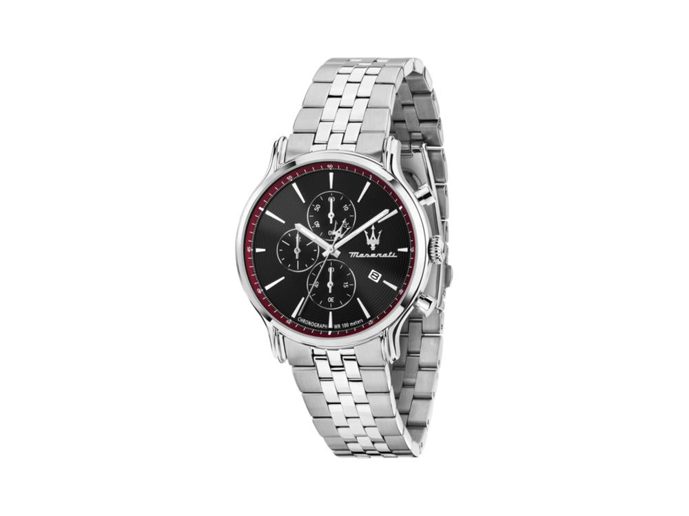Maserati Epoca Slim Quartz Uhr, Schwarz, 40 mm, Mineral Glas, R8873618037