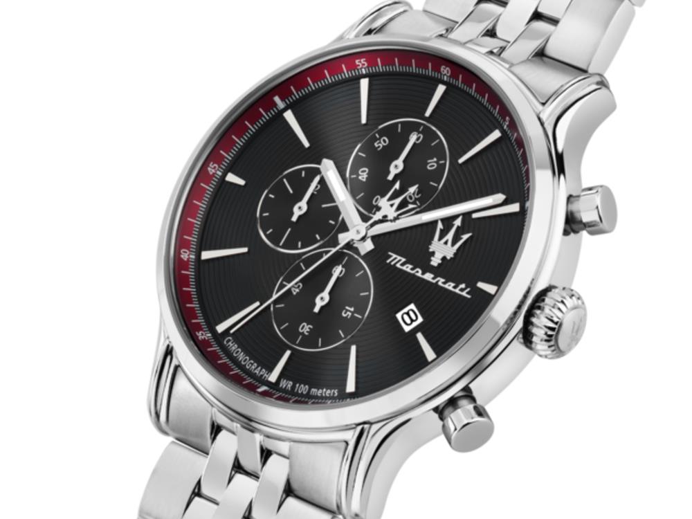 Maserati Epoca Slim Quartz Uhr, Schwarz, 40 mm, Mineral Glas, R8873618037