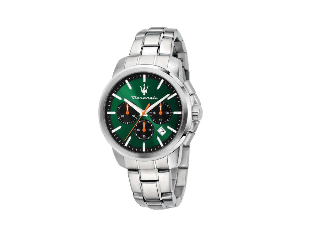 Maserati Successo Quartz Uhr, Grün, 42 mm, Mineral Glas R8873621043