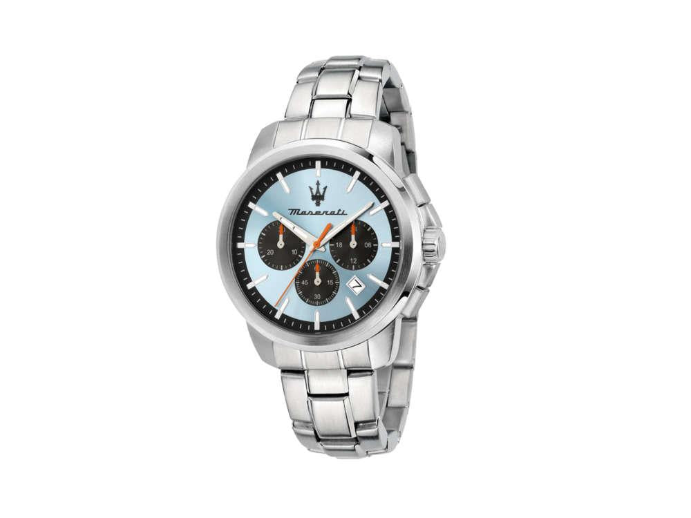 Maserati Successo Quartz Uhr, Blau, 42 mm, Mineral Glas R8873621044