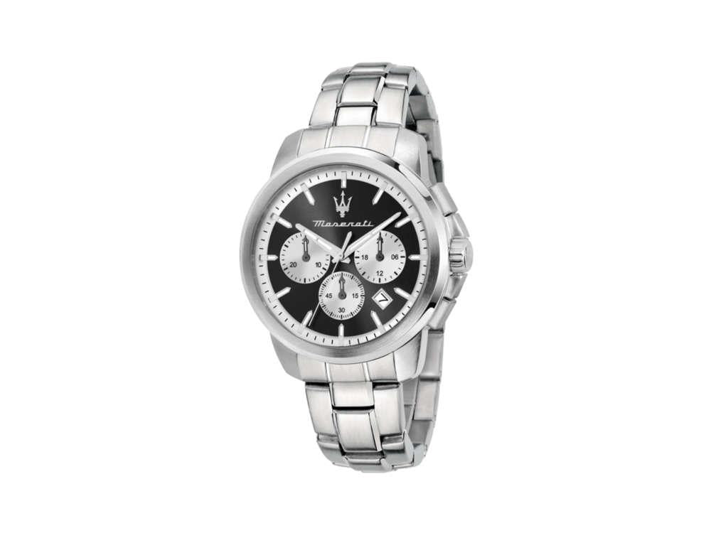Maserati Successo Quartz Uhr, Schwarz, 42 mm, Mineral Glas R8873621052