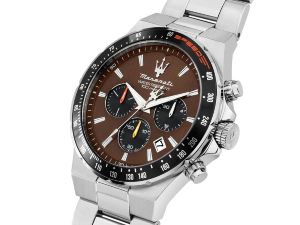 Maserati Sfida Quartz Uhr, Braun, 41 mm, Mineral Glas, R8873640026